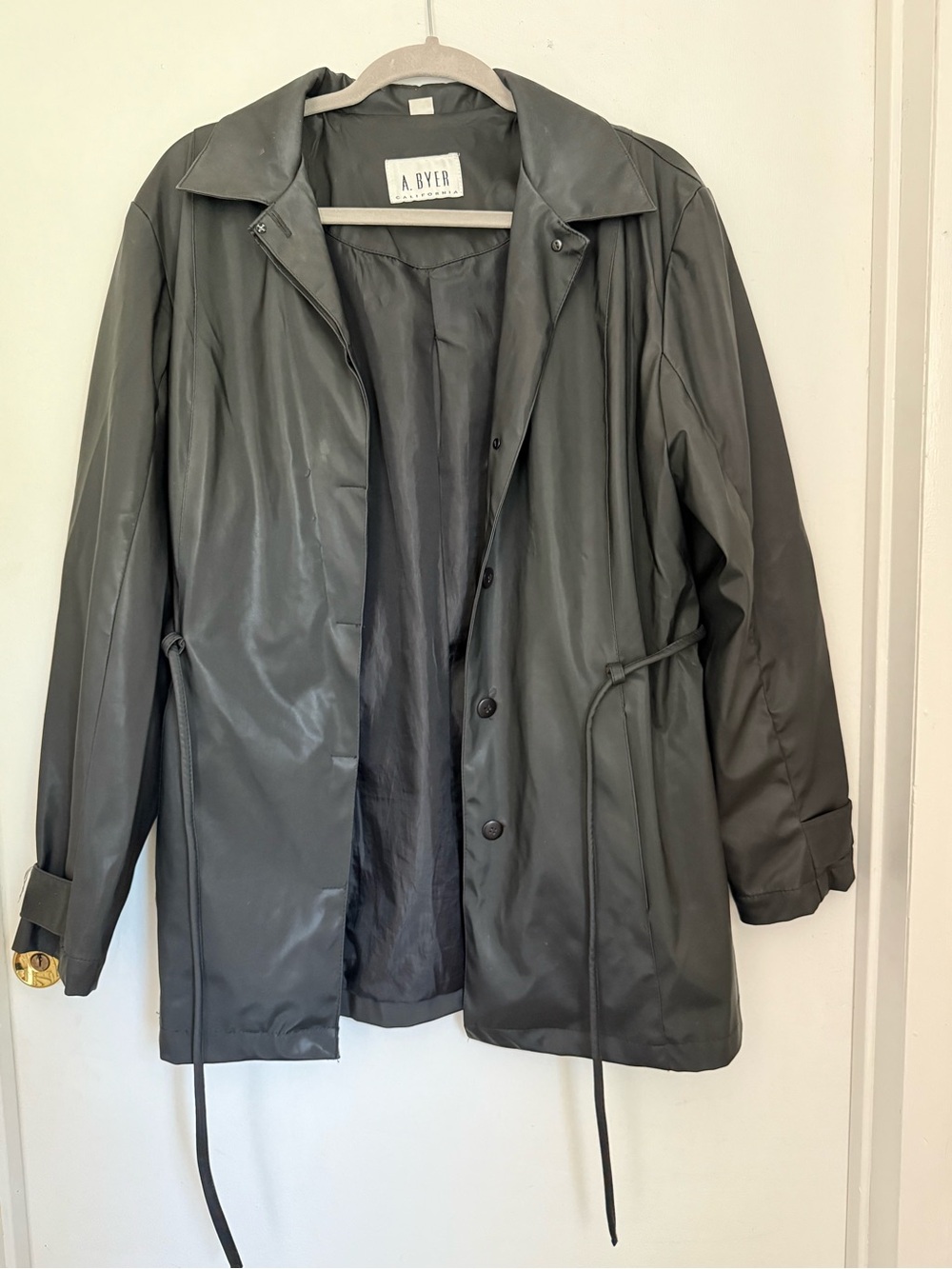A. Byer Black Faux-leather Jacket